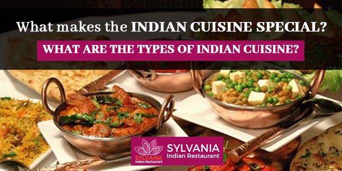 What makes the Indian cuisine special What are the types of Indian cuisine